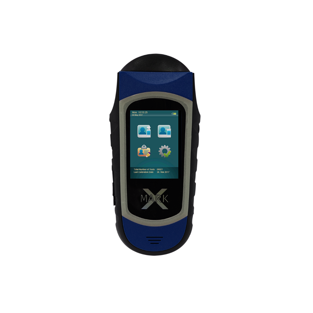 Profesionalus elektrocheminis alkotesteris Alcovisor Mark X (mėlynas)
